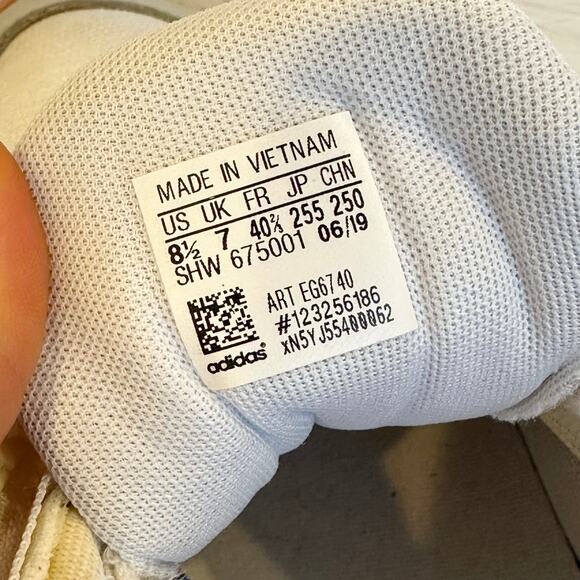 ADIDAS Falcon Zip Sneakers Chunky Low Top Retro EG6740 Tactile Rose/ White - Picture 10 of 10